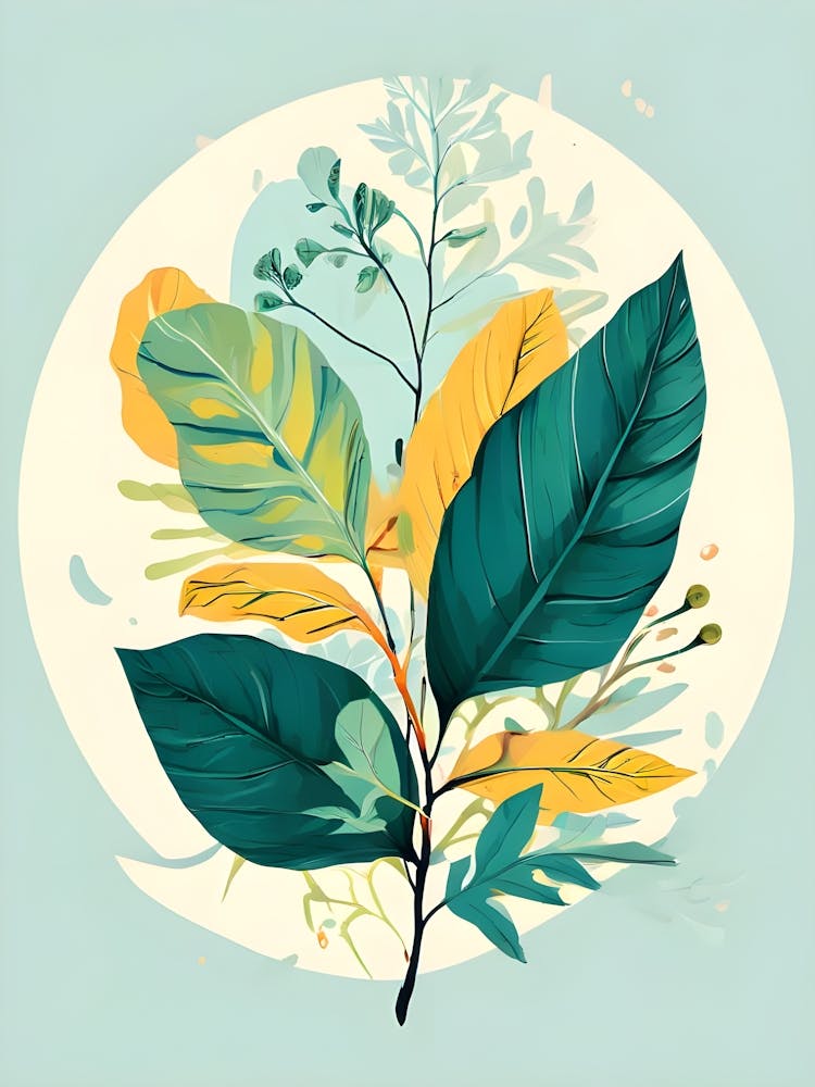 Green Leaves Canvas Print