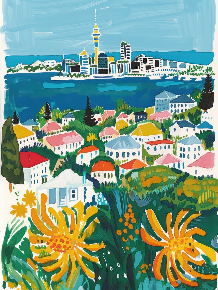 Travel Poster Happy Places Auckland 3