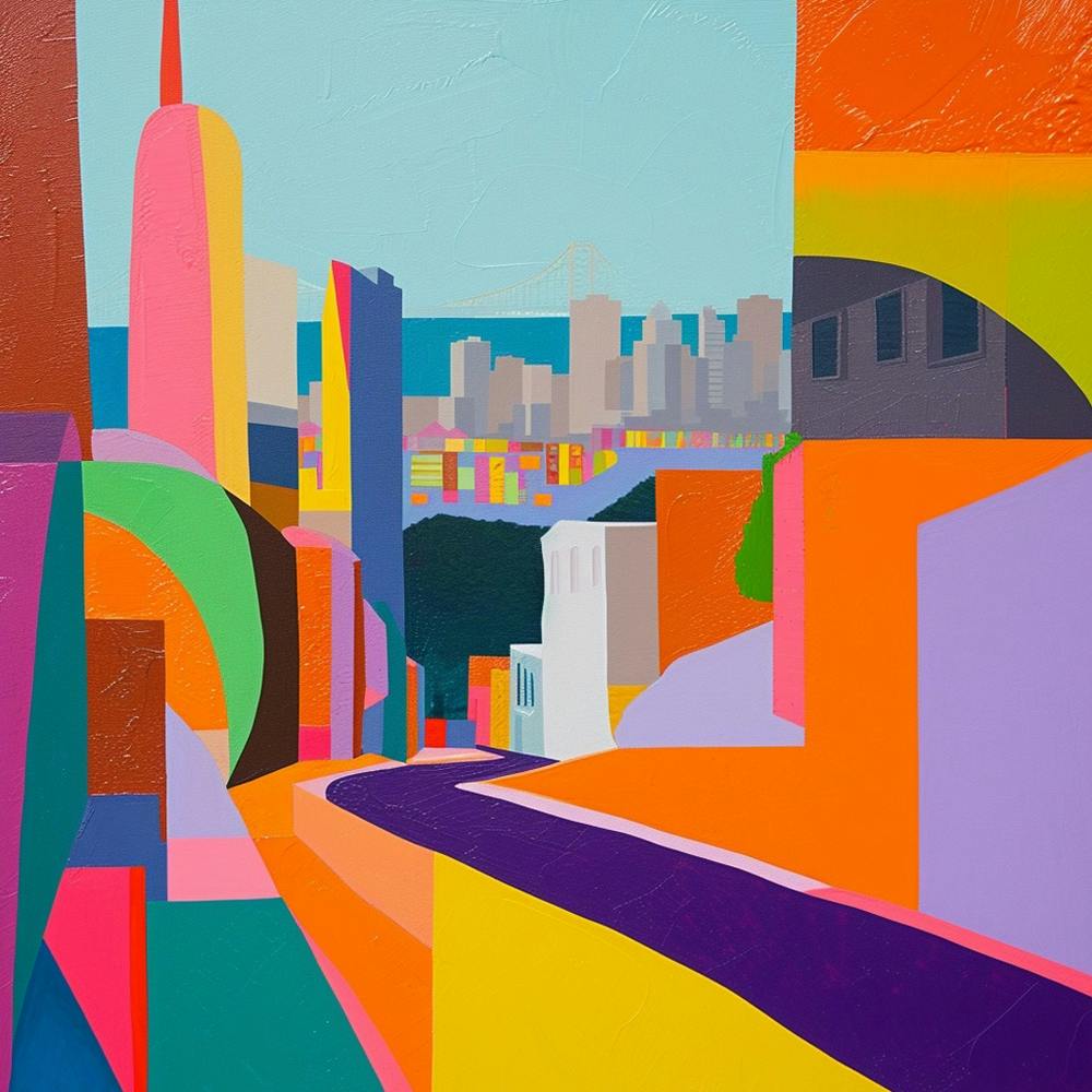 Abstract Travel Collection San Francisco Usa 2