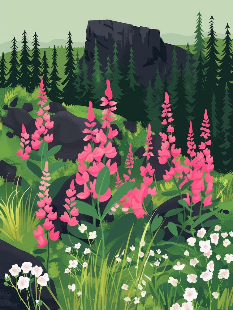 Fleurs Sauvages Dans Les Montagnes 5