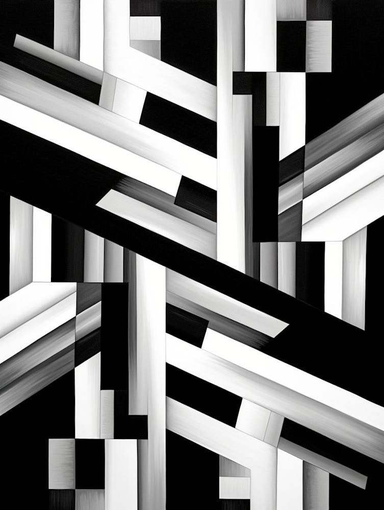 Illusion Abstract Black And White 2