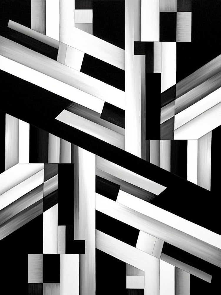 Illusion Abstract Black And White 2