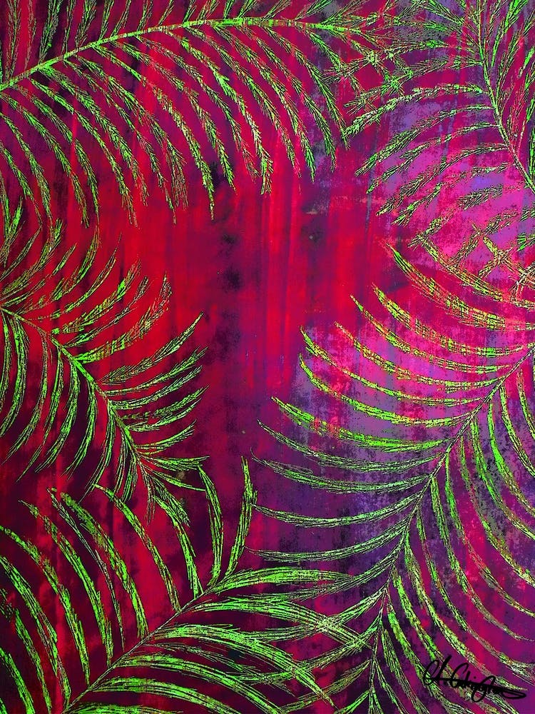 Abstract Tropics Leaves Green