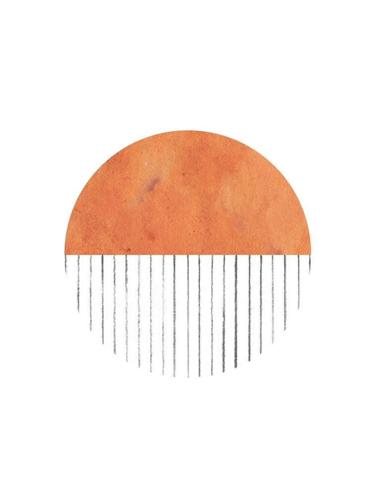 Terracotta abstract shape