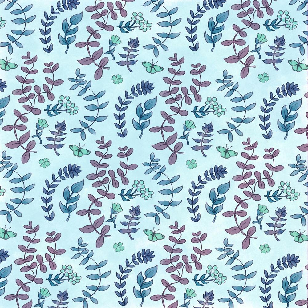 Leaf Pattern Totebag Throw pillow nature herb 2