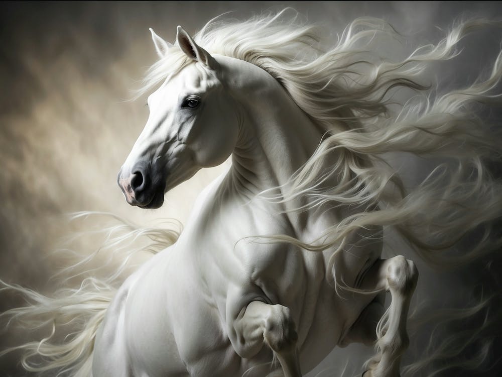 White Horse Wallpaper