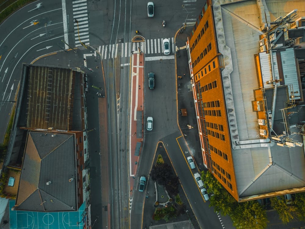 Aerial Majesty: Top-Down Drone View of Italy City Milan