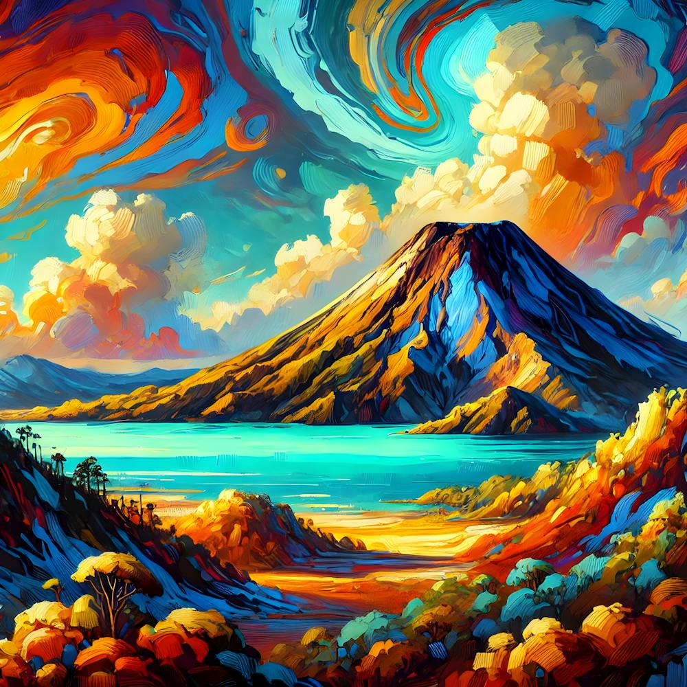 Santa Ana Volcano El Salvador Colorful