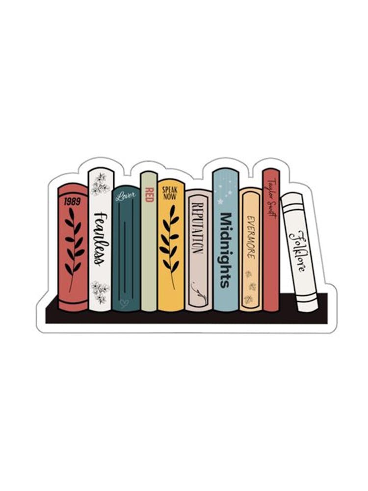 Bookshelf taylor swift album titles