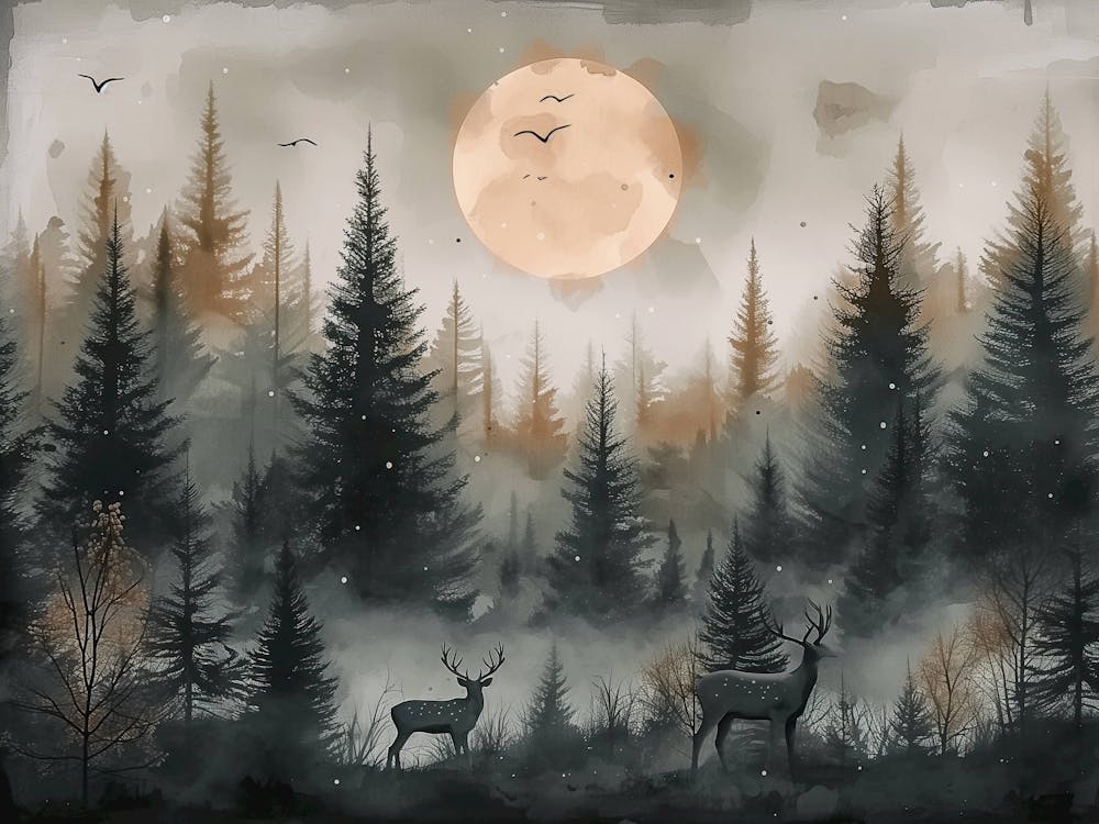 Deer In The Forest