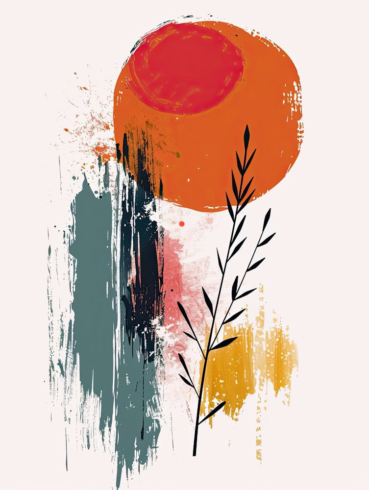 Orbiting Waves Mid Century Style