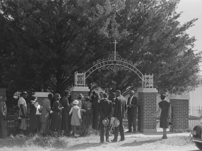 On All Saints Day At New Roads, People Assembeled In The Church For Preliminary Ceremonies And Then