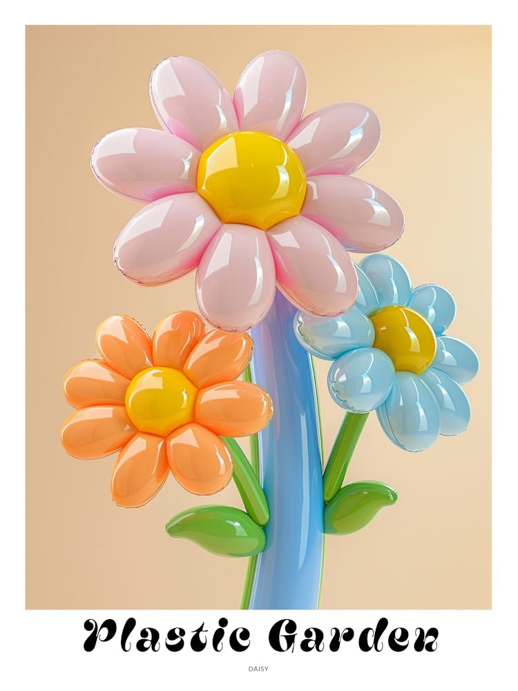 Dreamy Inflatable Flowers Poster Daisy 3