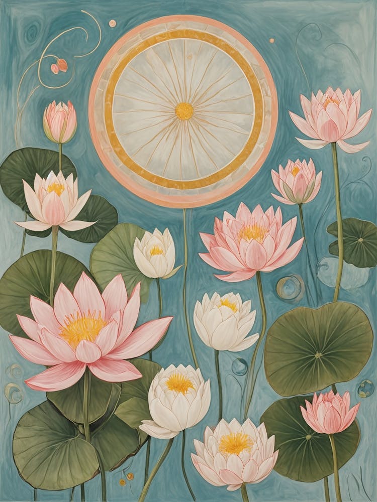 Lotus Pond In Pastel