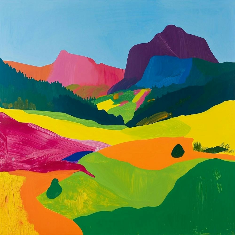 Colourful Abstract Berchtesgaden National Park Germany 4