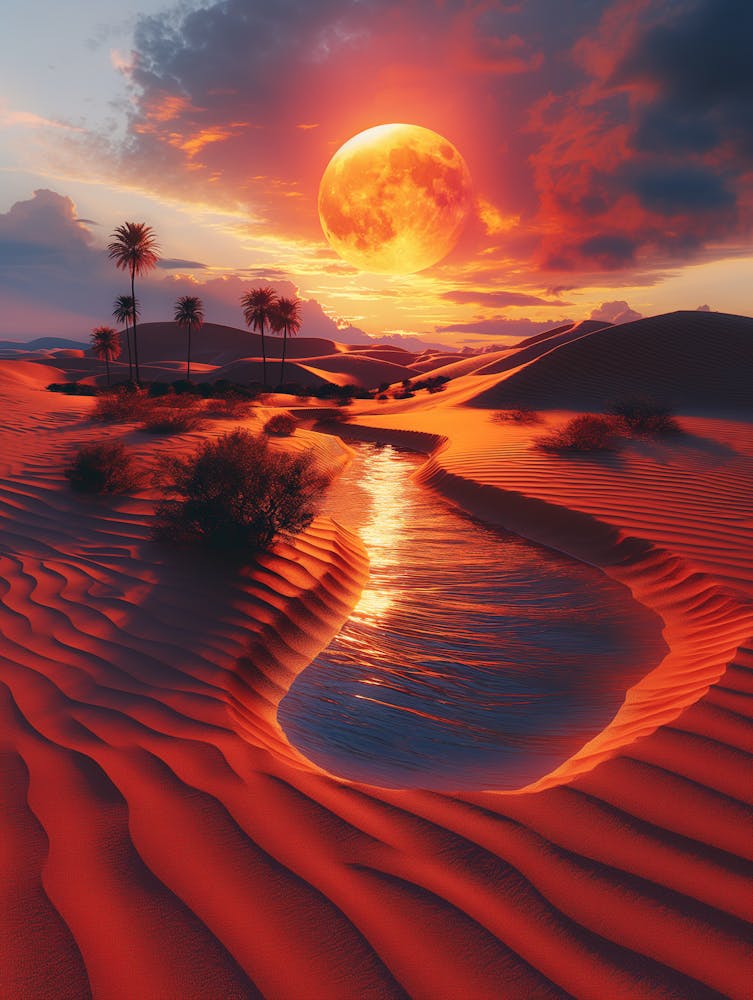 Sunset In The Desert 1