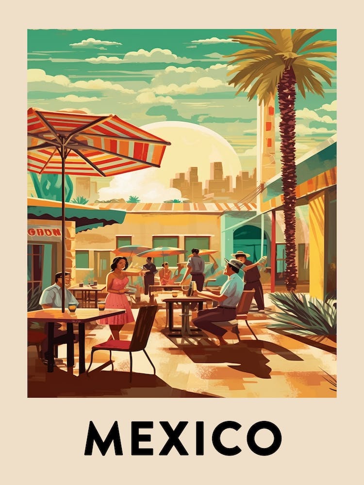 Vintage-Reiseposter Mexico 5