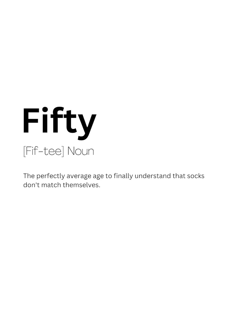 Fifty Definition Meaning