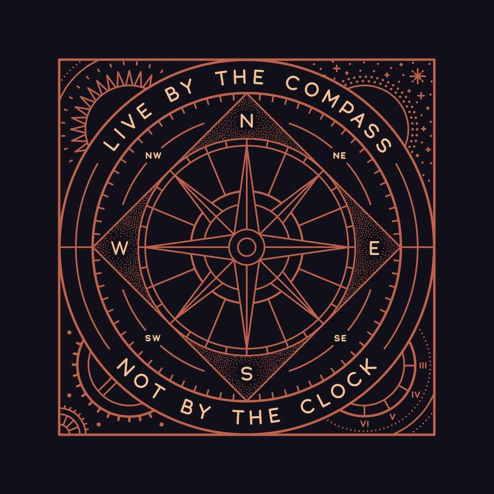 Live By The Compass Square