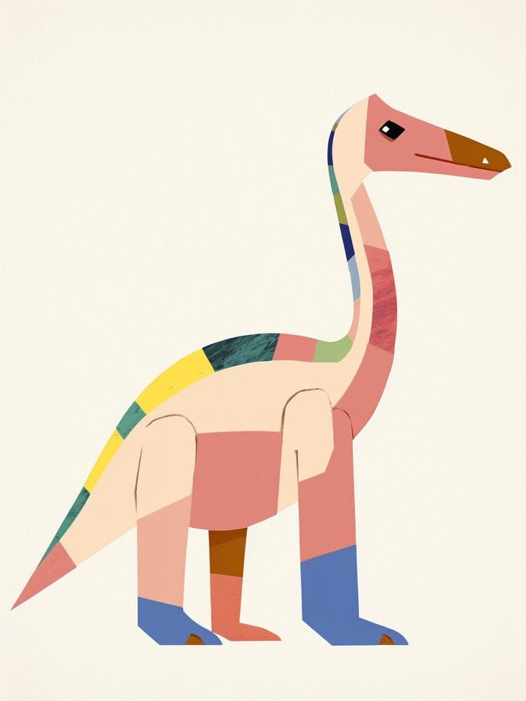 Nursery Dinosaur Art Herrerasaurus