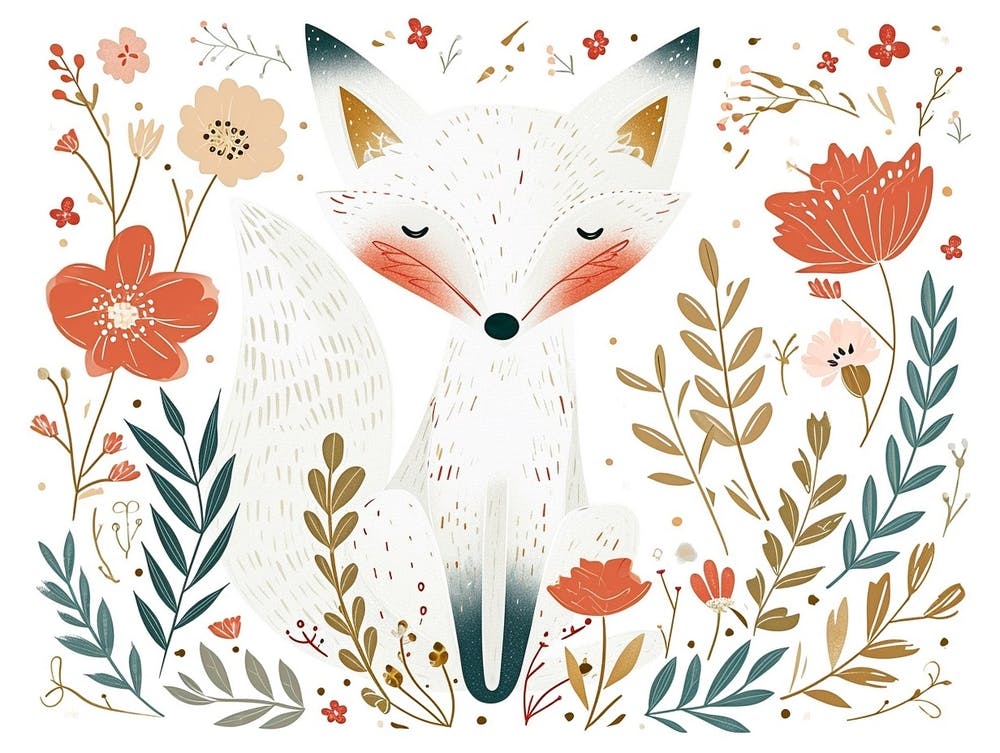 Little Floral Arctic Fox 2