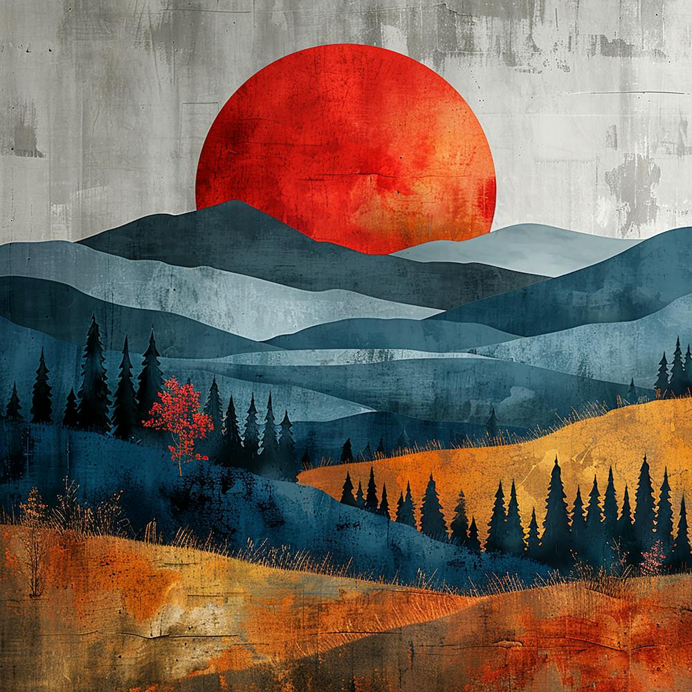 Sunset In The Mountains 2 - city wall art, colorful wall art, home decor, minimal art, modern wall art, wall art, wall decoration, wall print colourful wall art, decor wall art, digital art, digital art download, interior wall art, downloadable art, eclectic wall, fantasy wall art, home decoration, home decor wall, printable art, printable wall art, wall art prints, artistic expression, contemporary, modern art print,