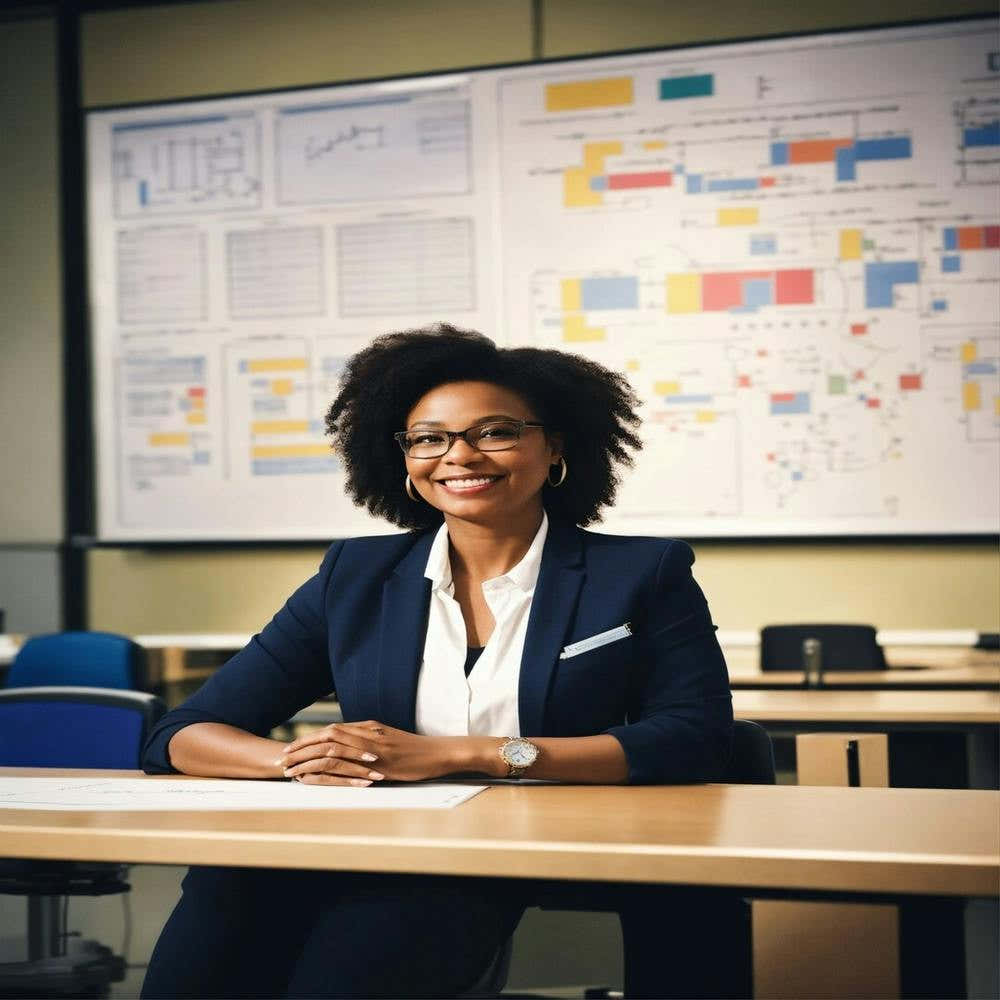 A Realistic Photograph That Shows A Confident Midd