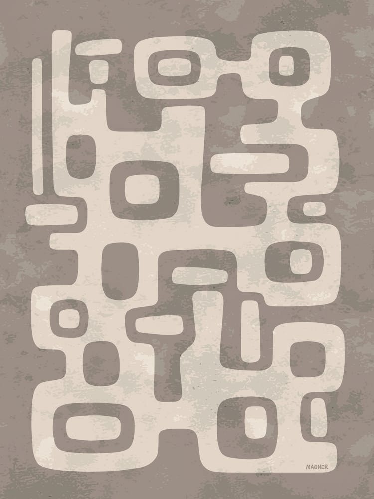 Minimalistisch Mid Century Modern Composition IIII