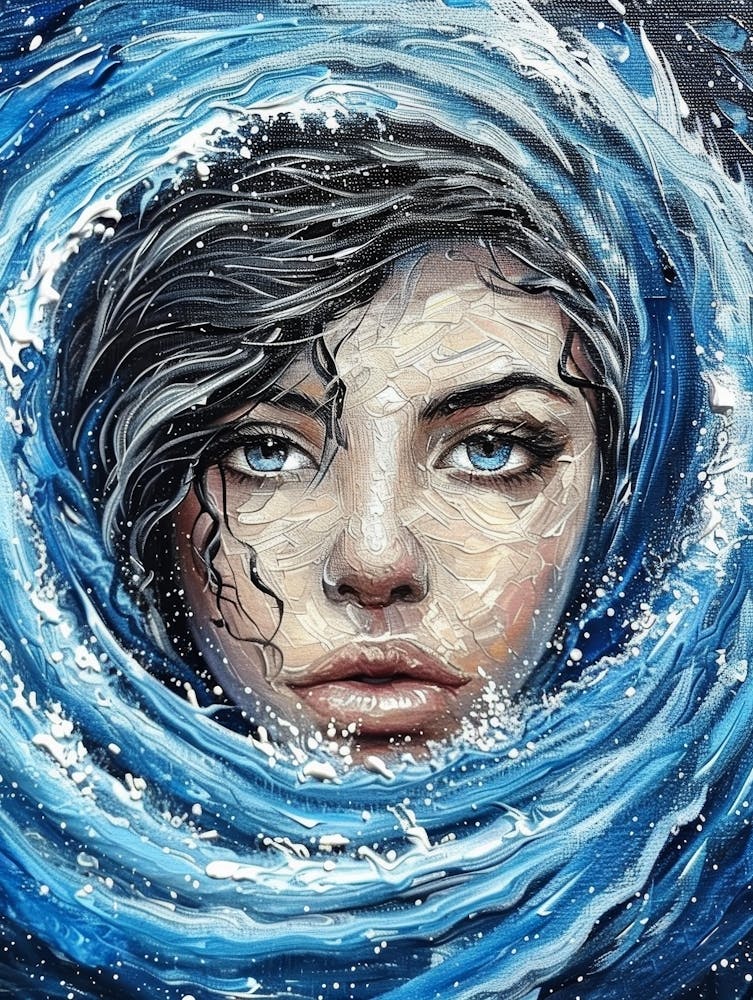 Frau Im Wasser 1