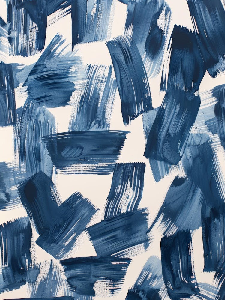 Blue Brushstrokes 4
