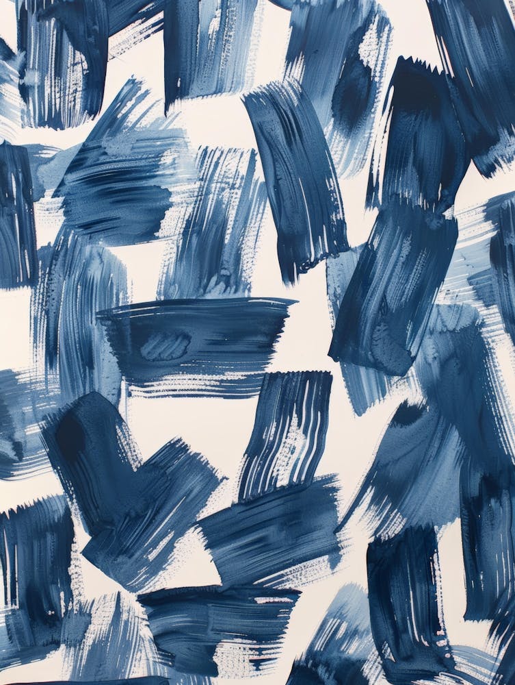 Blue Brushstrokes 4