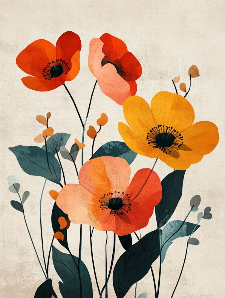 Poppies Canvas Print 36