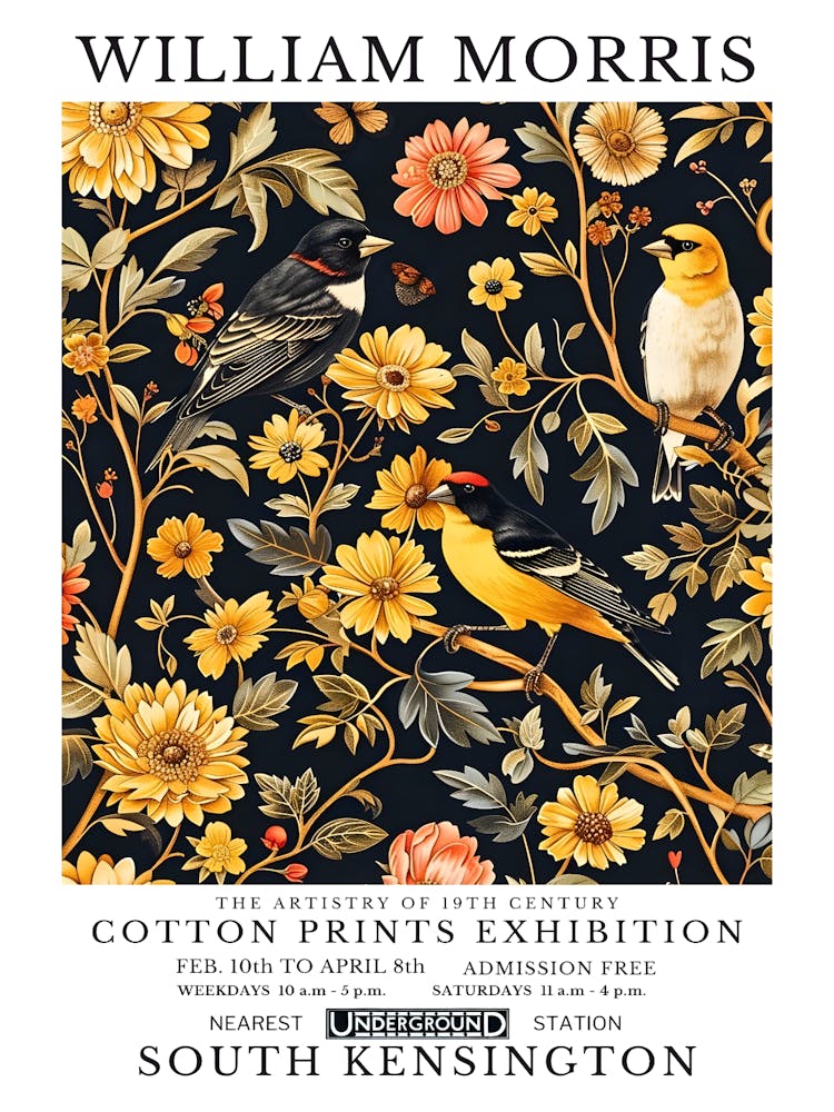 William Morris Cotton Prints Exhibition 64