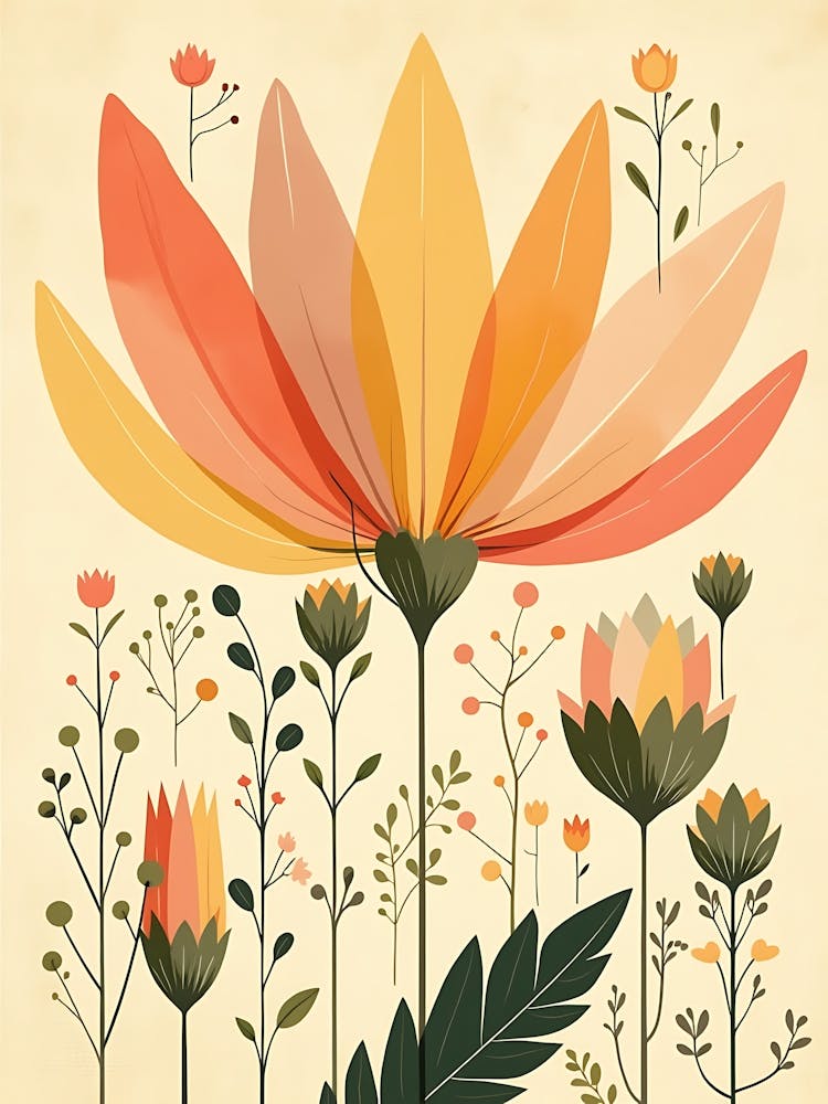 Dreamy Minimalist Wildflowers