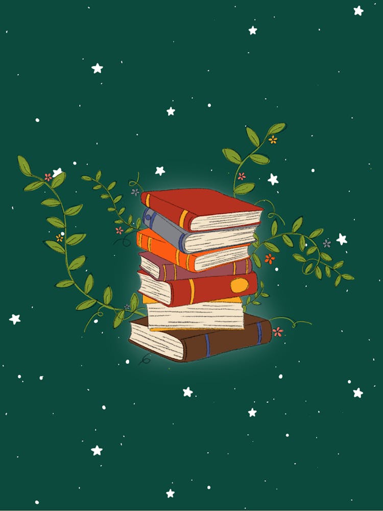 Magical Stack Of Books