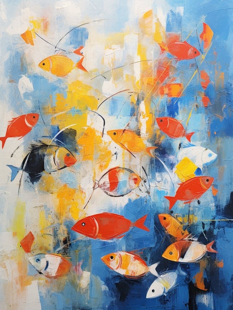 Fish Abstract Expressionism 2