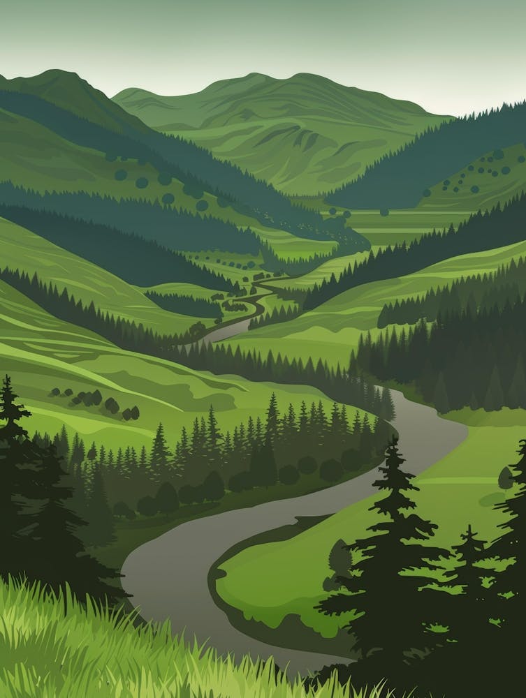 Paysage de Vallée Verte