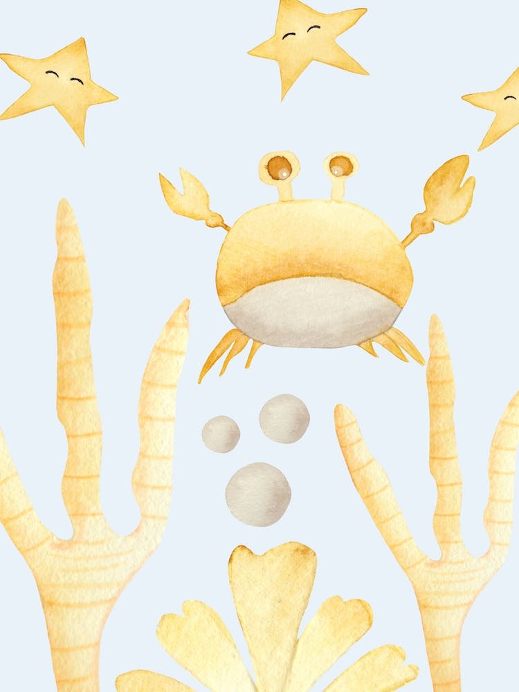 Glückliche Krabbe