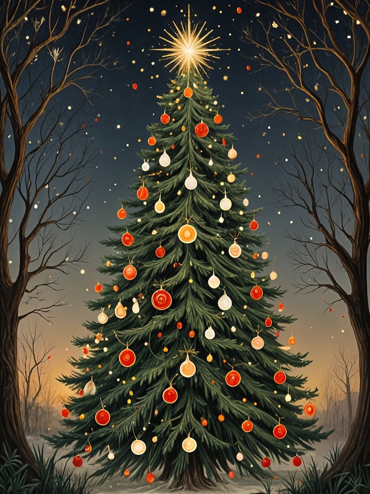 Christmas Tree In The Woods 1