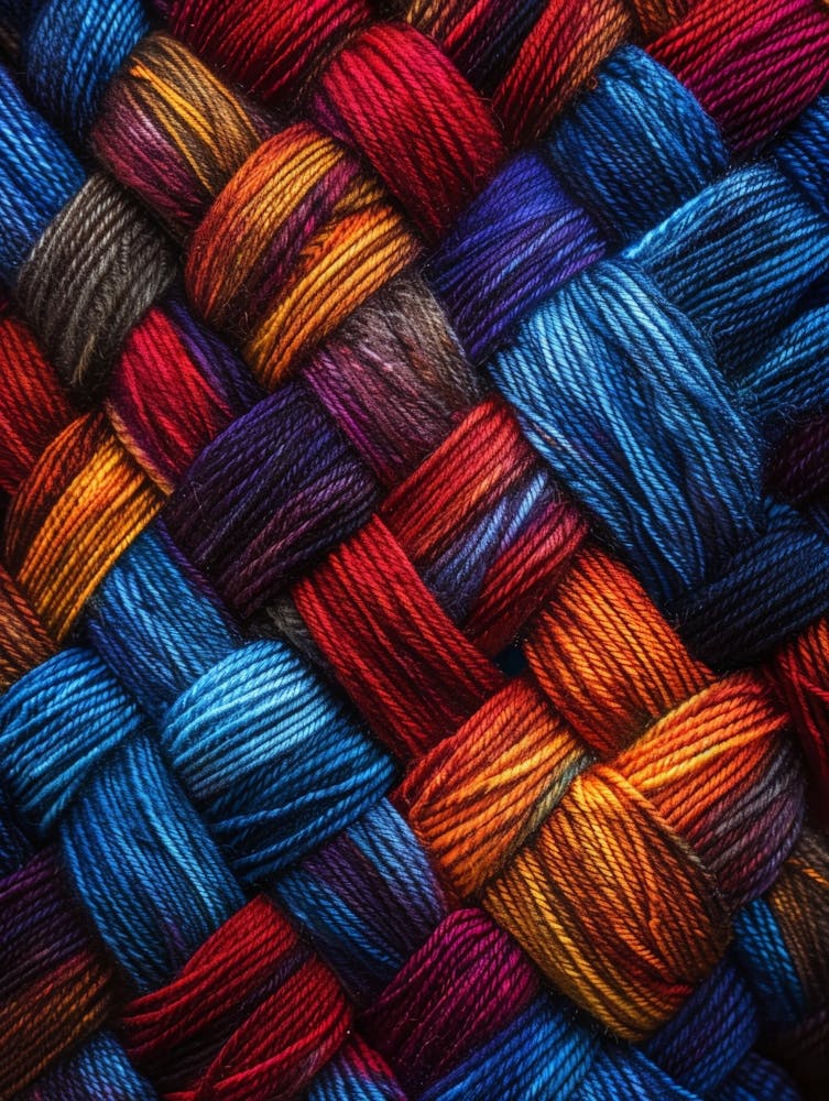 Colorful Yarn Background