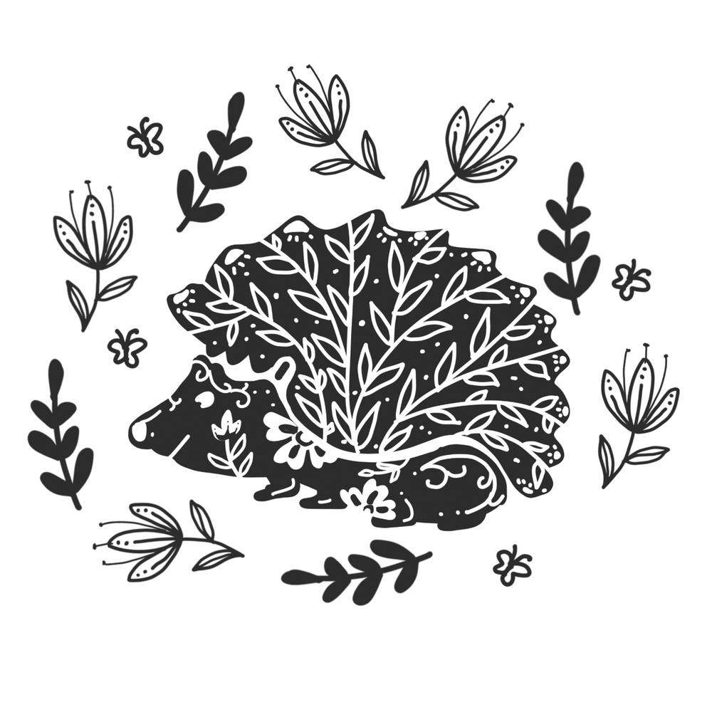 Hedgehog In Woods Square