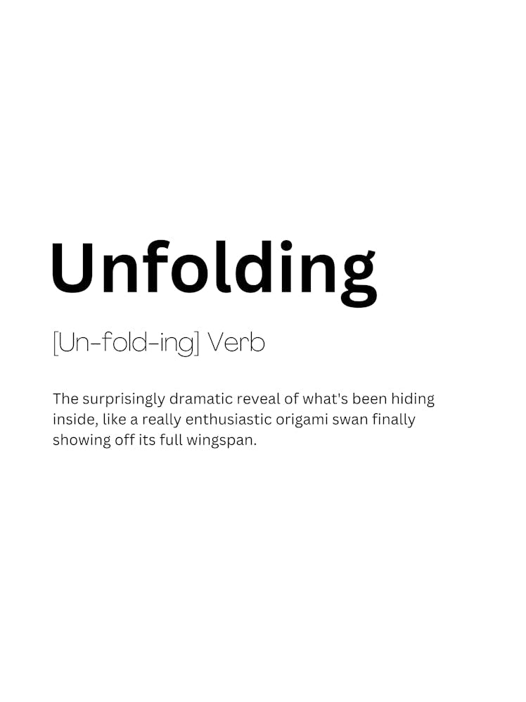 Unfolding Definition Meaning