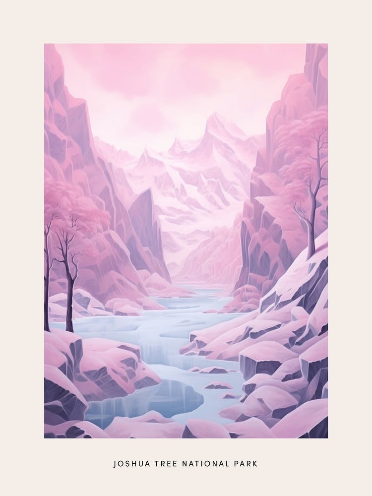 Dreamy Winter National Park Poster  Jostedalsbreen National Park Norway 1