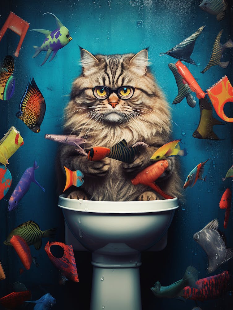 Cat In The Toilet 7