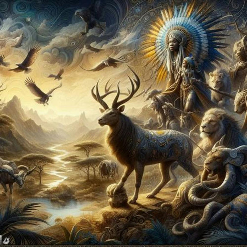 Eagles And Deer