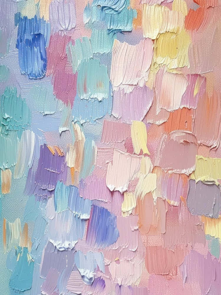 Pastels Impasto Paint Brush Strokes 7