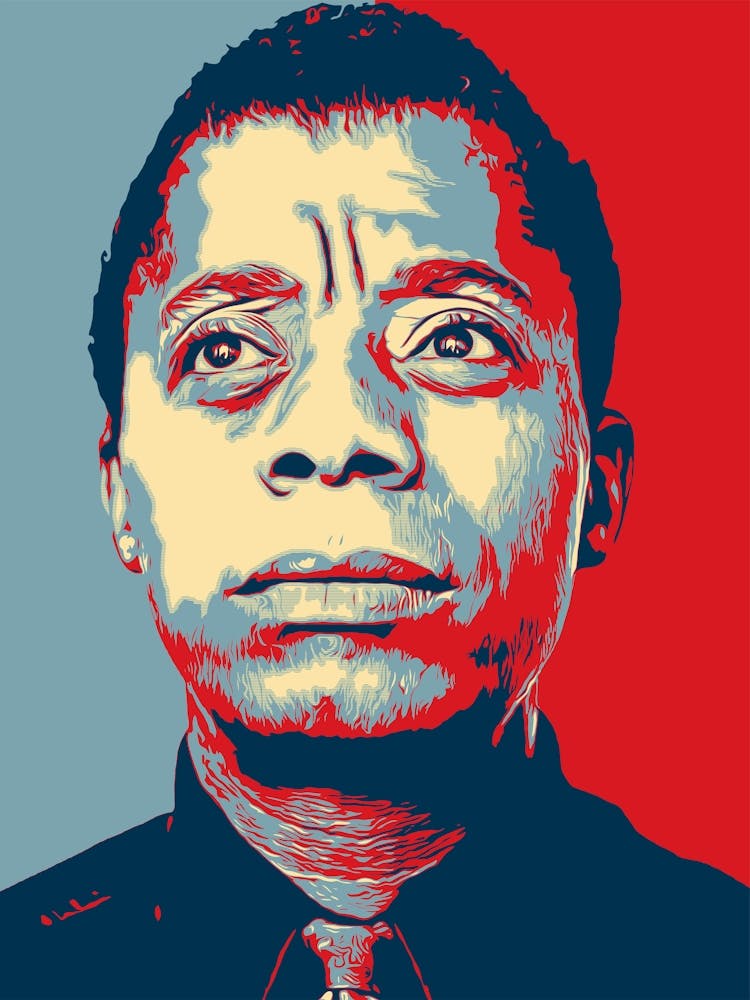 Abstract James Baldwin