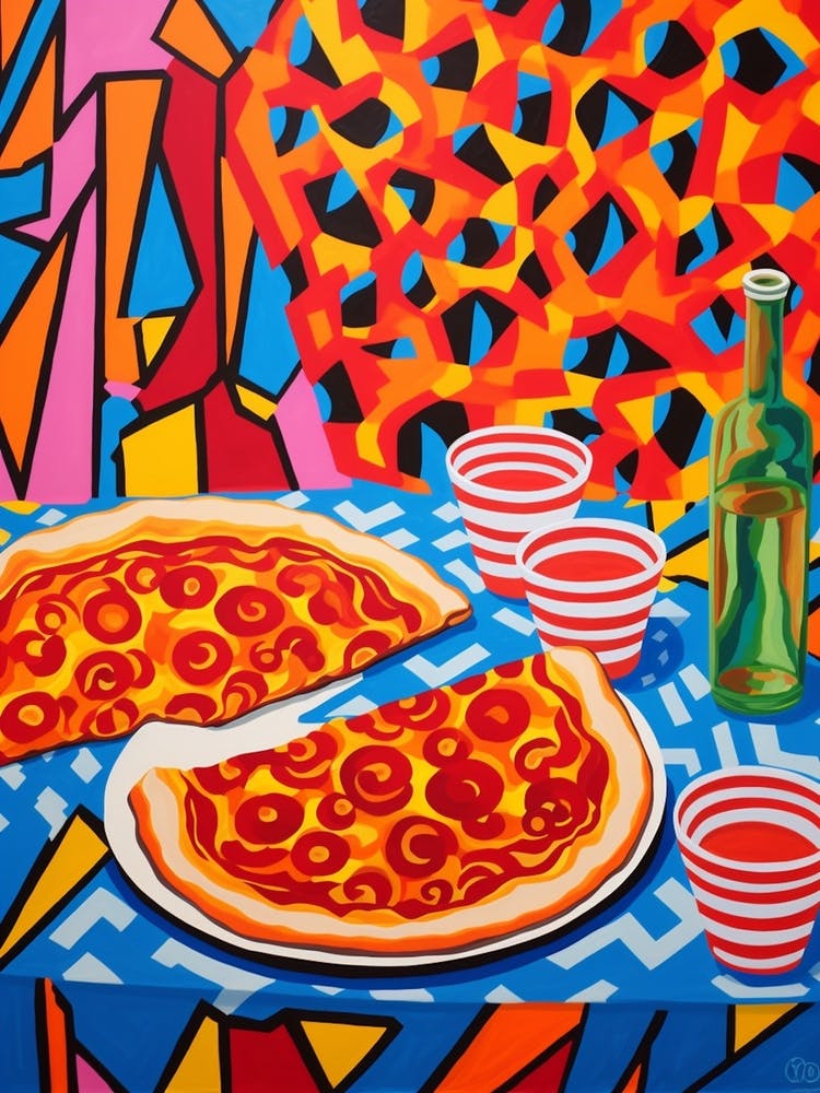 Pizza d'Inspiration Pop Art 1