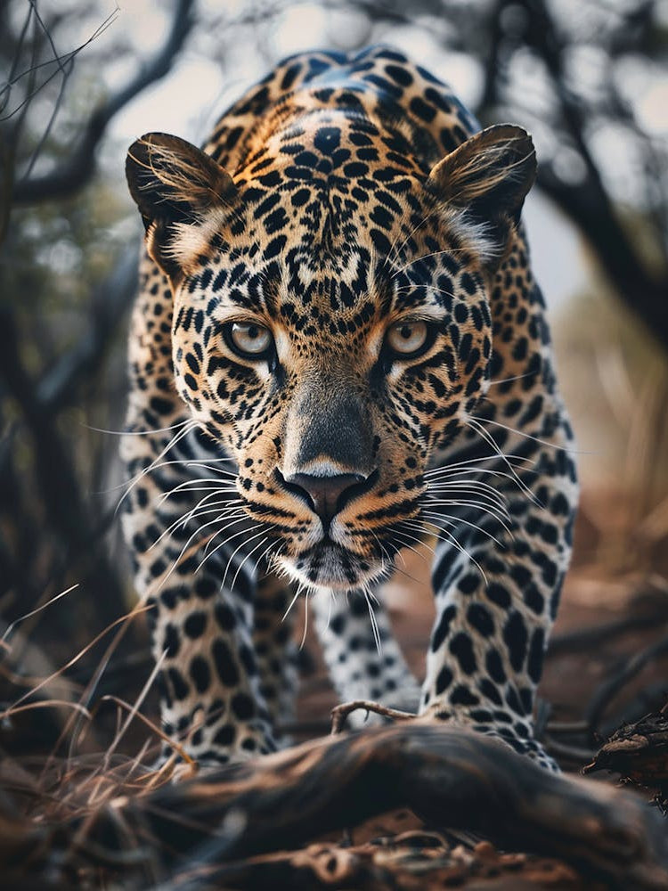 Leopard In The Forest