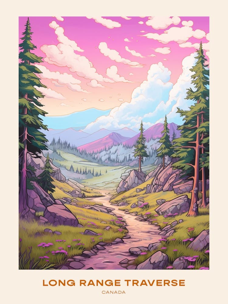 Long Range Traverse Kanada 2 Wanderplakat